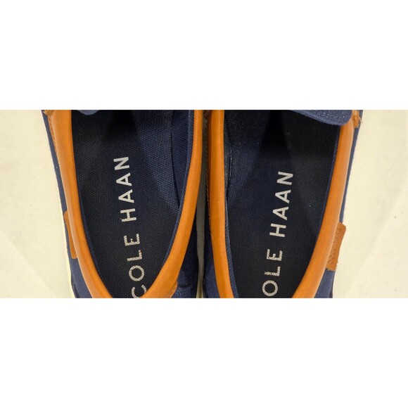 Cole Haan Nantucket 2.0 Penny Loafers Men\'s 11 M Canvas Leather Navy Coastal main image 2
